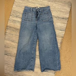 Madewell wide leg crop jeans